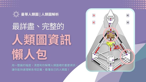 人類圖怎麼看？2026 年最完整人類圖解讀與分析指南，從入門到看懂全部元素｜曼蒂人類圖