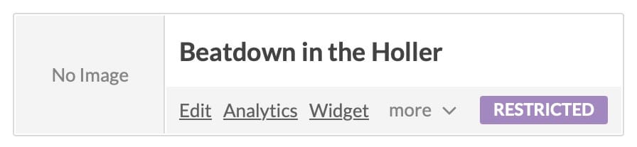 An itch.io widget for Beatdown in the Holler.
