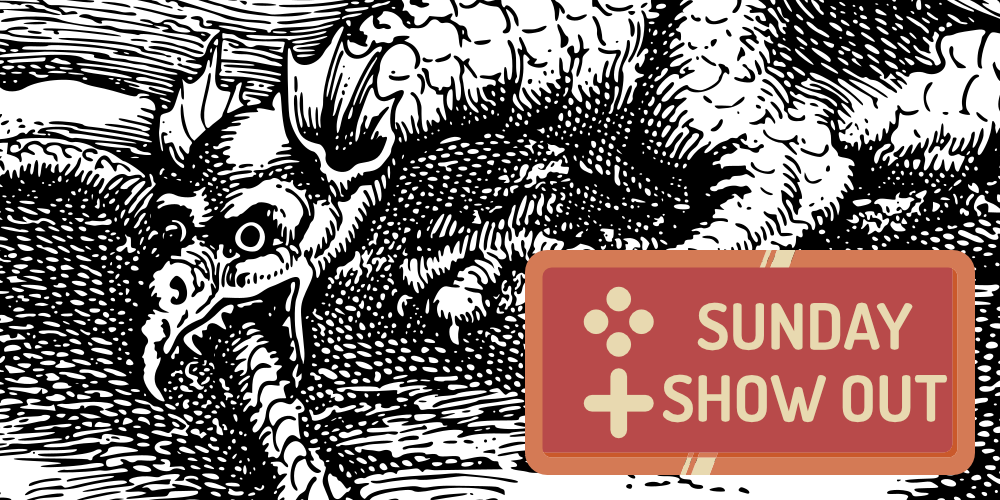 An ouroboros, eating its own tail, as ouroboros are wont to do.