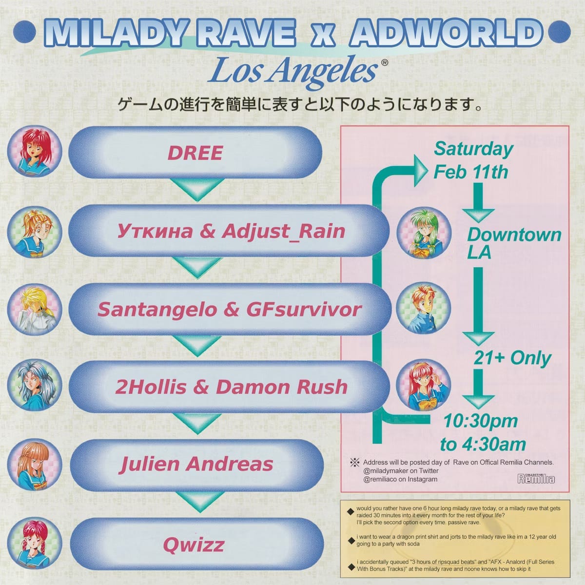02/2023 LA: Milady Rave x Adworld LA