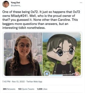 Press Release: Remilia Corporation condemns Caroline Ellison as Unrepresentative Of Milady Values