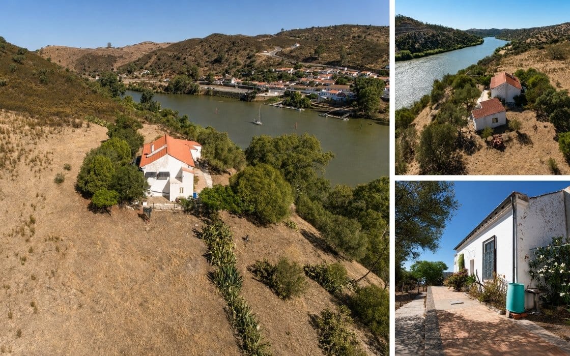 Autarkes Landhaus mit Flussterrasse im Alentejo für 195.000€