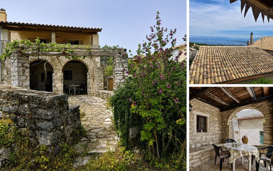 Steinhaus mit Meerblick auf Korfu für 180.000€