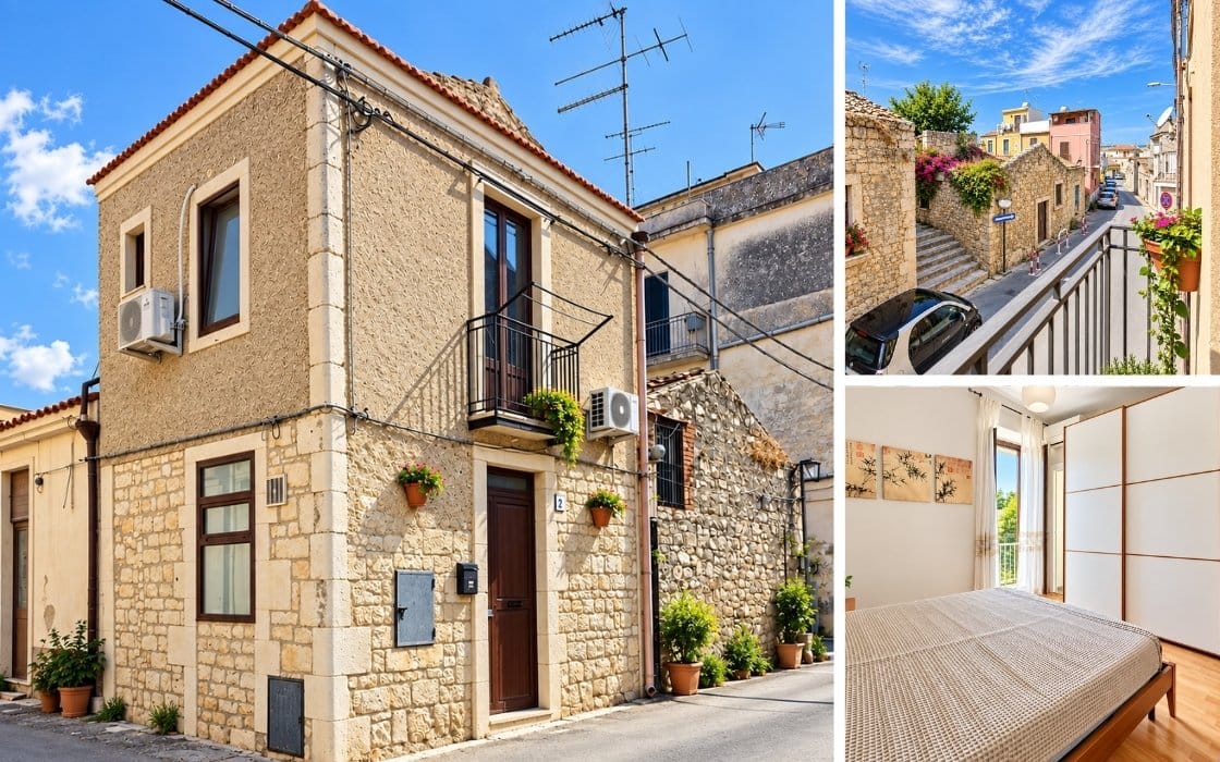 Stadthäuschen mit Balkon auf Sizilien für 35.000€