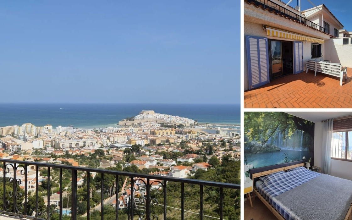 Bungalow-Apartment mit Meer- und Burgblick in der Region Valencia für 118.000€