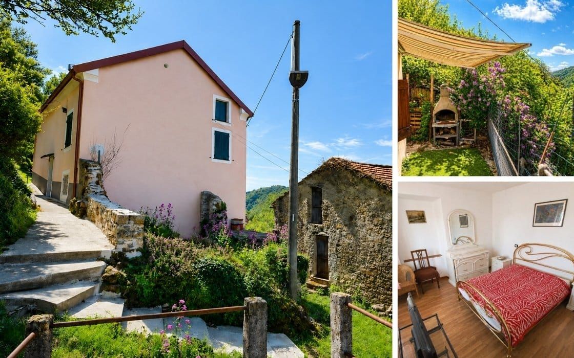 Doppelhaushälfte mit Panoramaterrasse in Ligurien für 37.000€