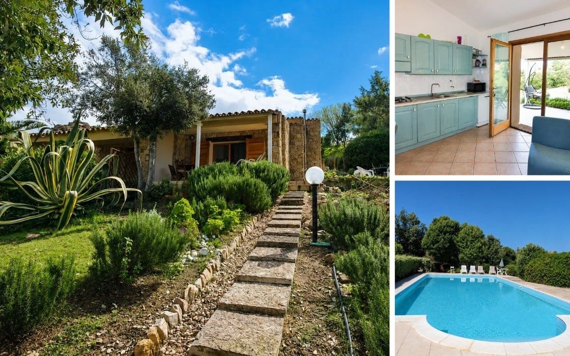 Möbliertes Steinhaus mit Veranda & Gemeinschaftspool auf Sardinien für 199.000€
