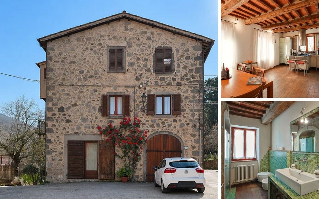 Steinhaus mit privatem Kastanienhain in der Toskana für 150.000€