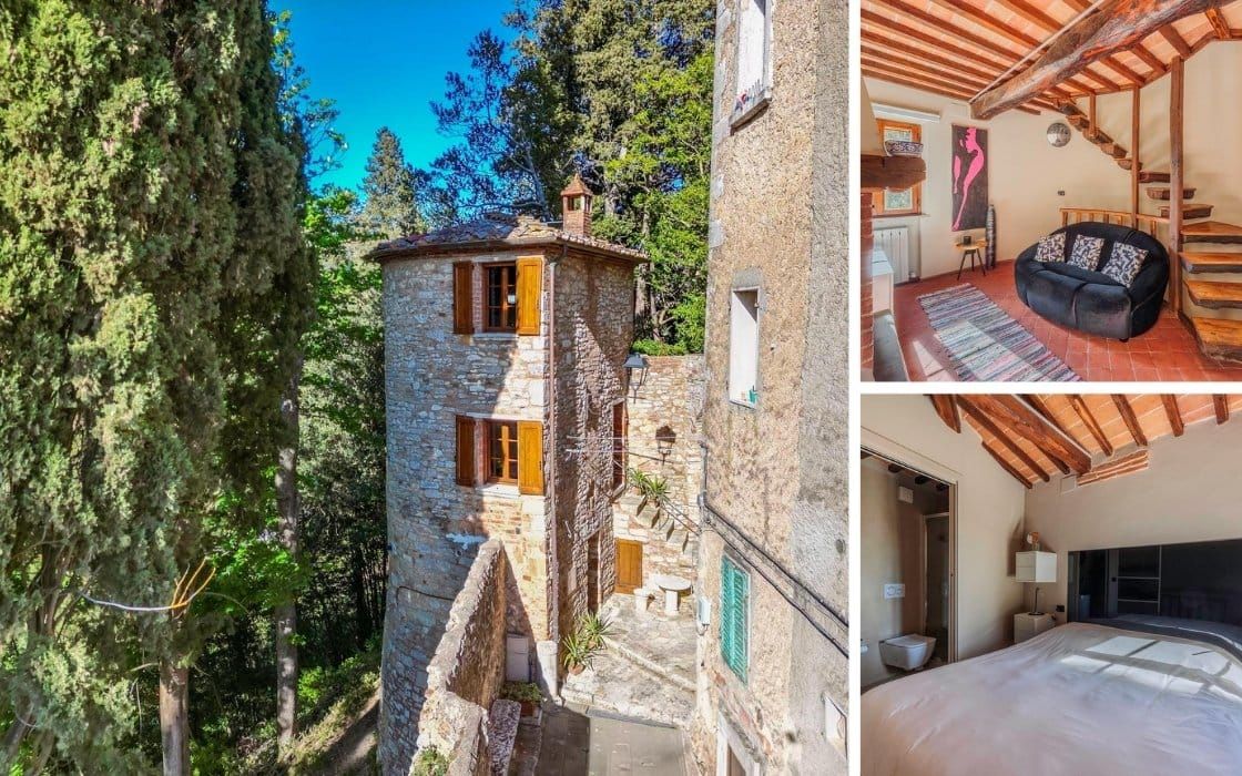 Historischer Wohnturm mit malerischem Panoramablick in der Toskana für 220.000€