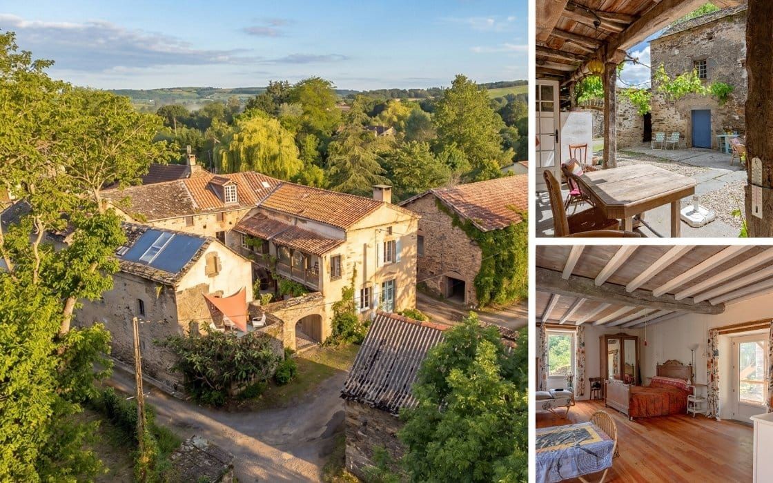 Historisches Bauernhaus mit idyllischem Innenhof in Okzitanien für 179.000€