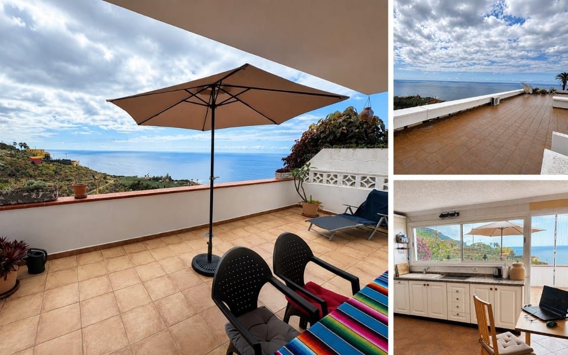 Penthouse-Studio mit Meerblick-Balkon und 20 m²-Dachterrasse auf Teneriffa für 159.000€