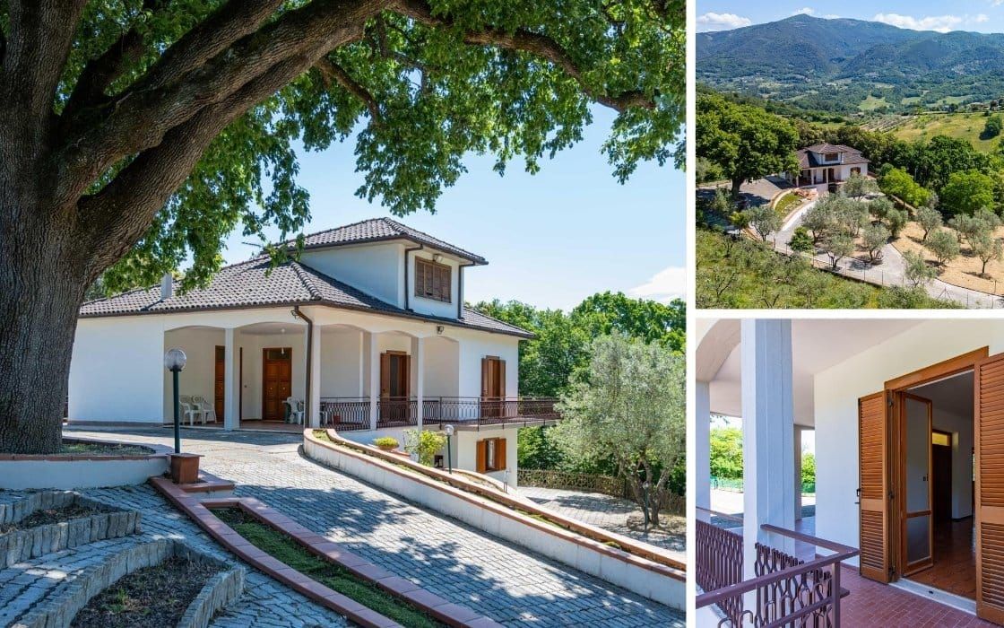 Villa mit eigenem Olivenhain und Panoramablick in der Sabina für 165.000€