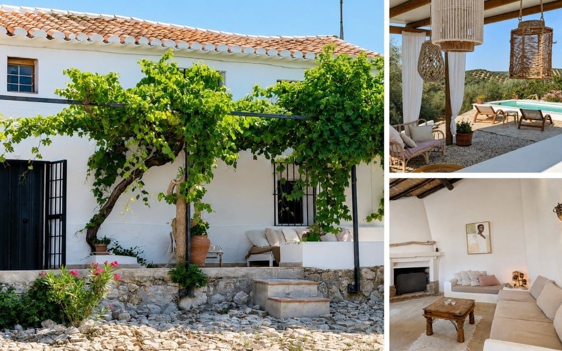 Cortijo mit Pool, Olivenhain und Panoramablick in Andalusien für 249.950€