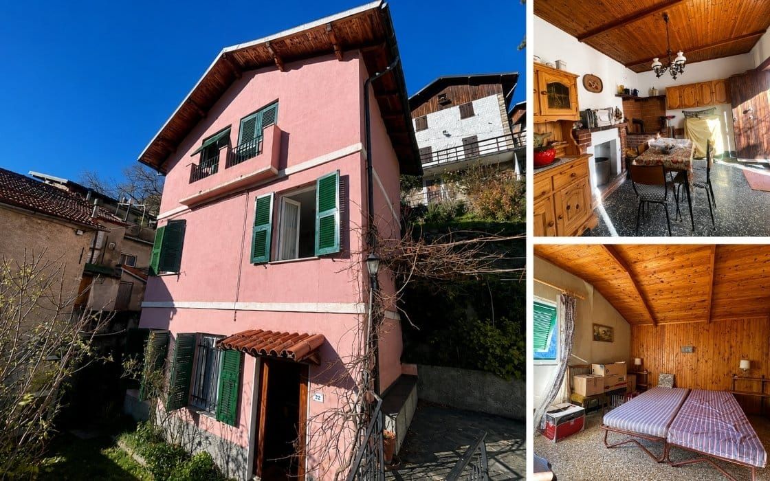 Dorfhaus mit vier Schlafzimmern und Talblick in Ligurien für 19.000€