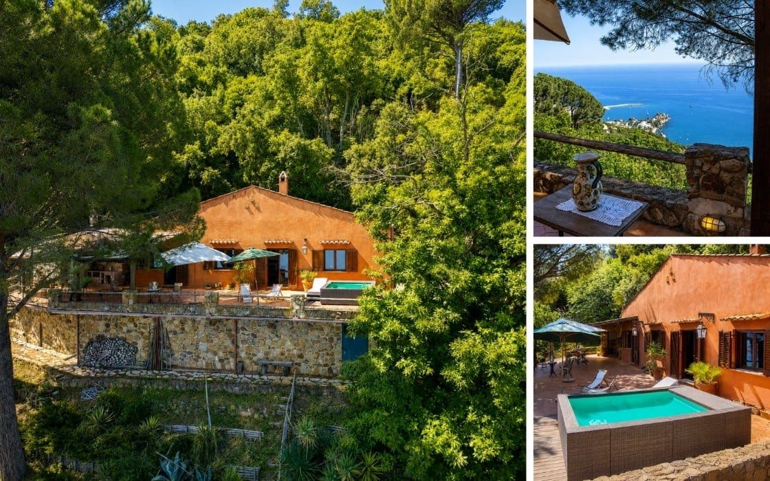 Hangvilla mit Poolterrasse und Meerpanorama auf Sizilien für 370.000€