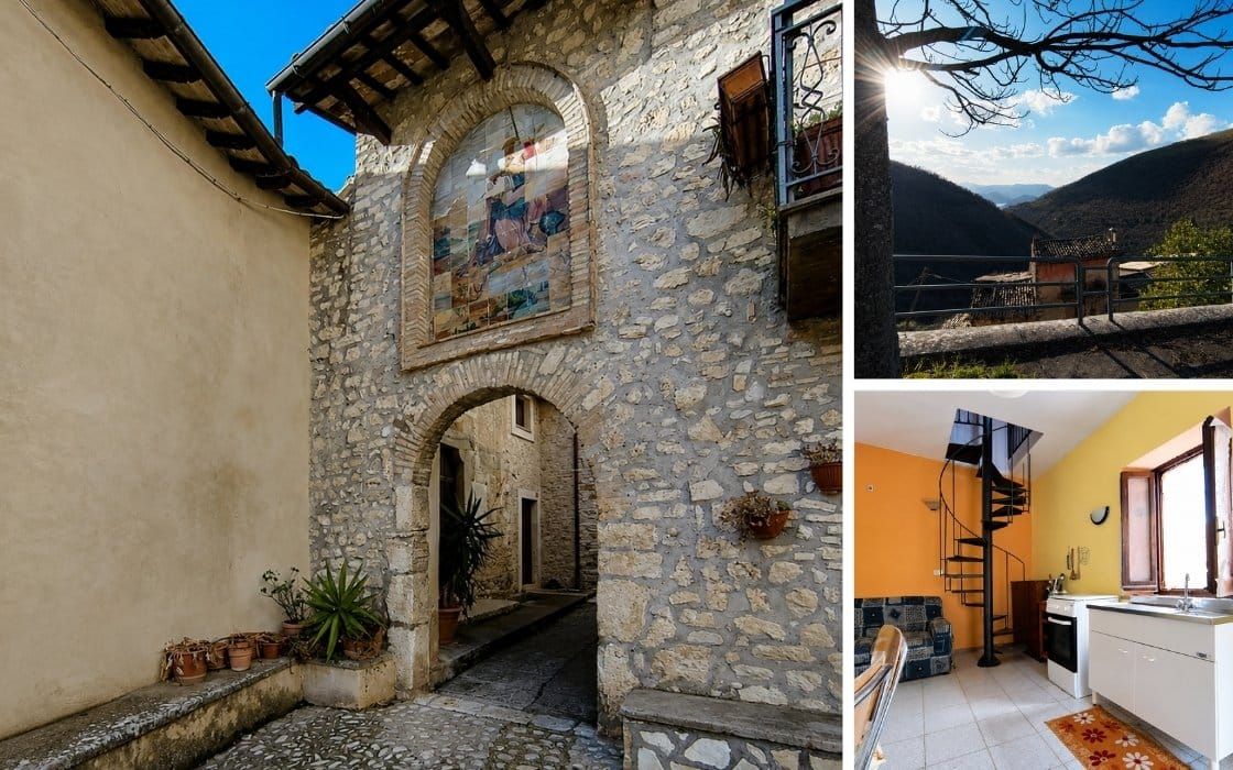 Möbliertes Dorfhaus mit Steingassen-Charme in Umbrien für 12.000€
