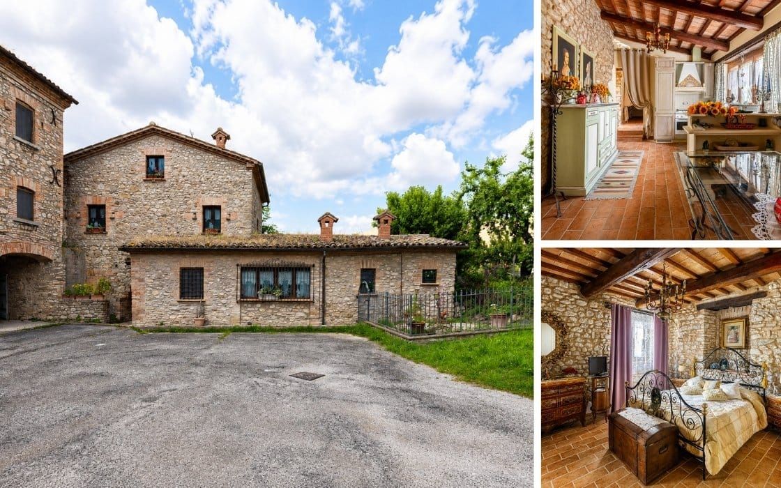 Naturstein-Casale mit Boutique-Interieur in den Marken für 160.000€
