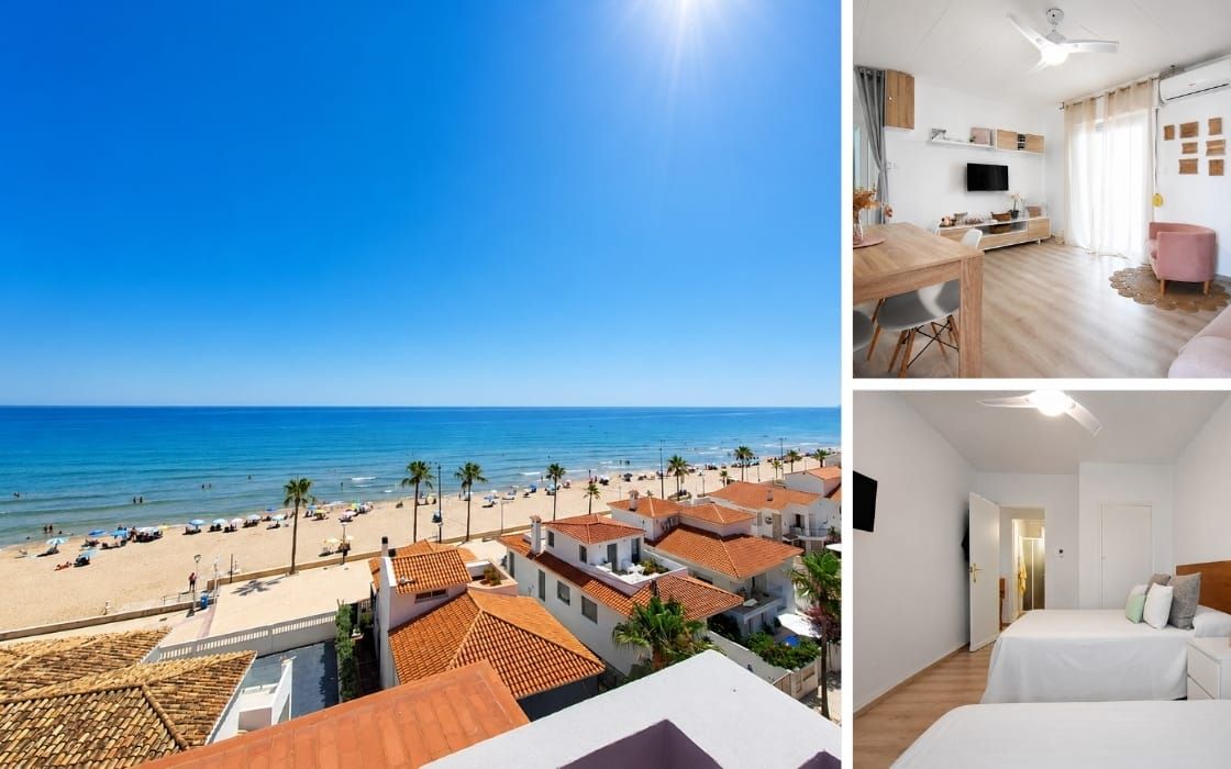 Möbliertes Penthouse mit zwei Terrassen und Meerblick an der Costa de Valencia für 124.900€