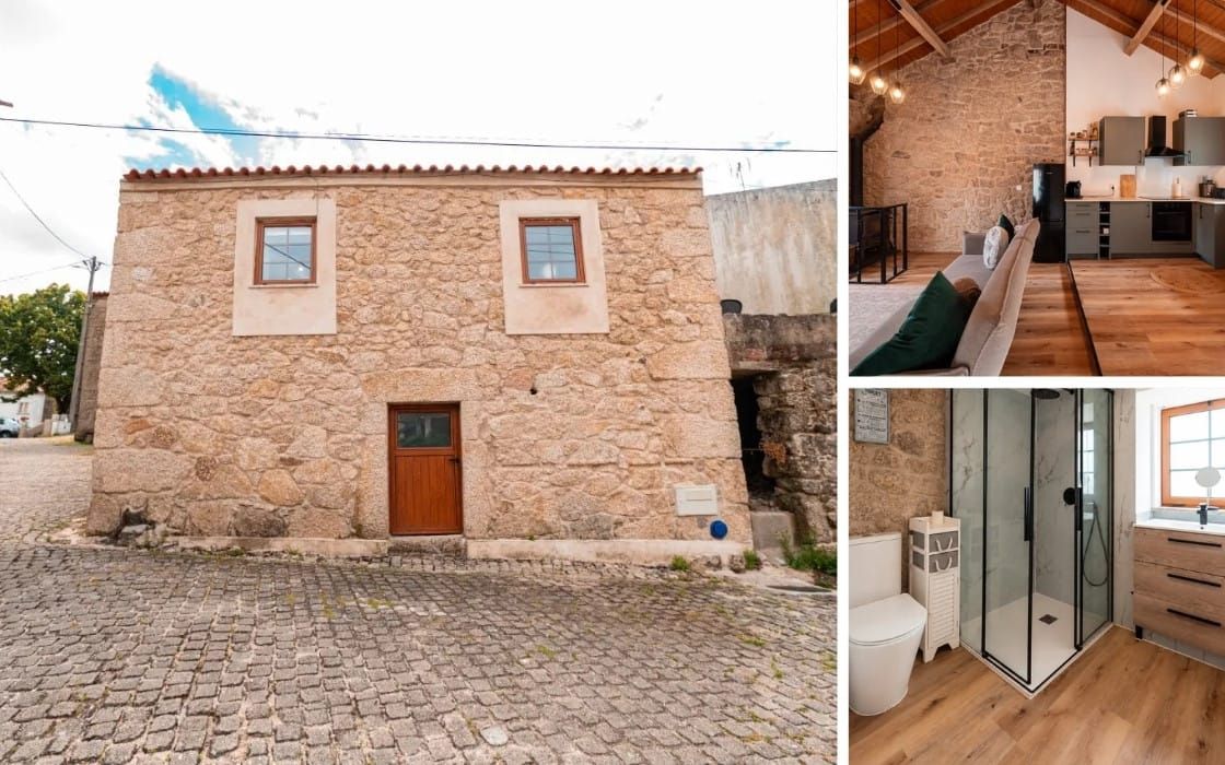 Renoviertes Dorfhaus mit Bergterrasse in Castelo Branco für 120.000€