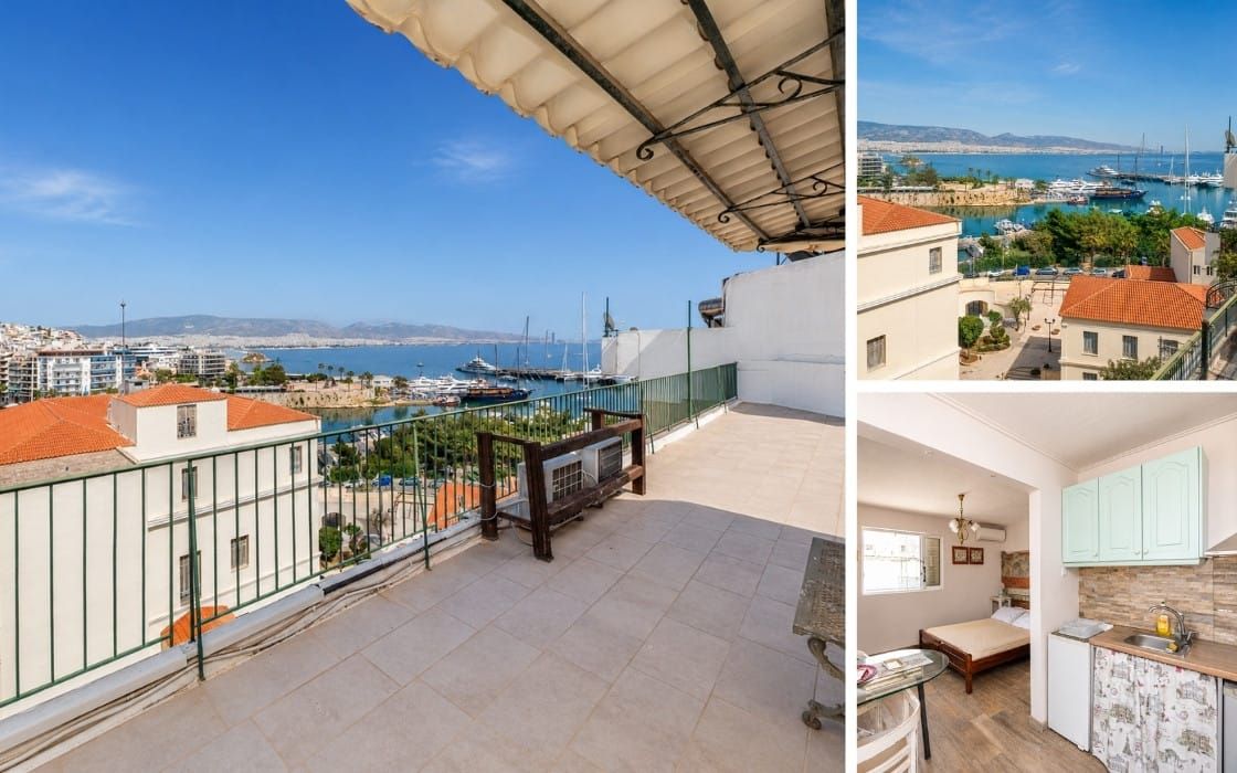 Renoviertes Studio mit Panoramablick aufs Meer bei Athen für 100.000€