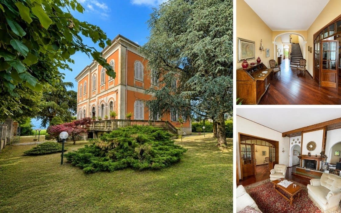 Historische Villa mit zwei Kaminen & großem Garten im Piemont für 250.000€
