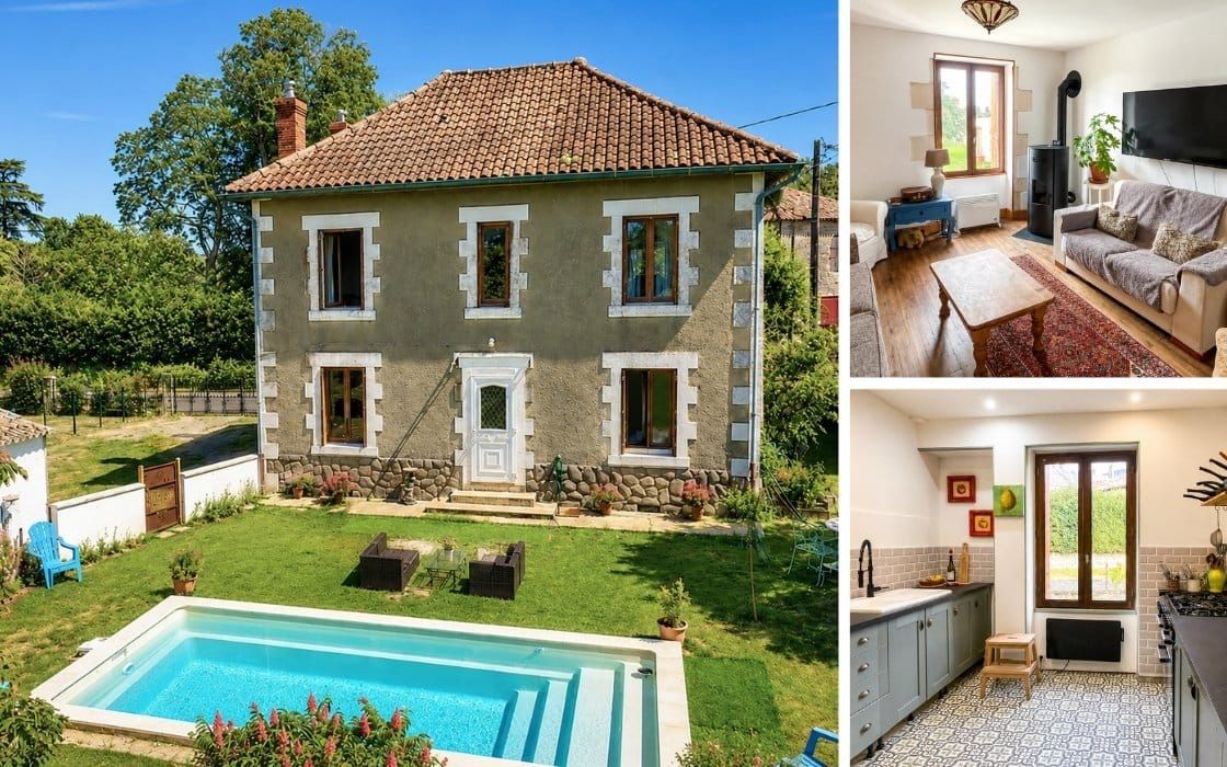 Landhaus mit Pool in der Charente für 179.000€