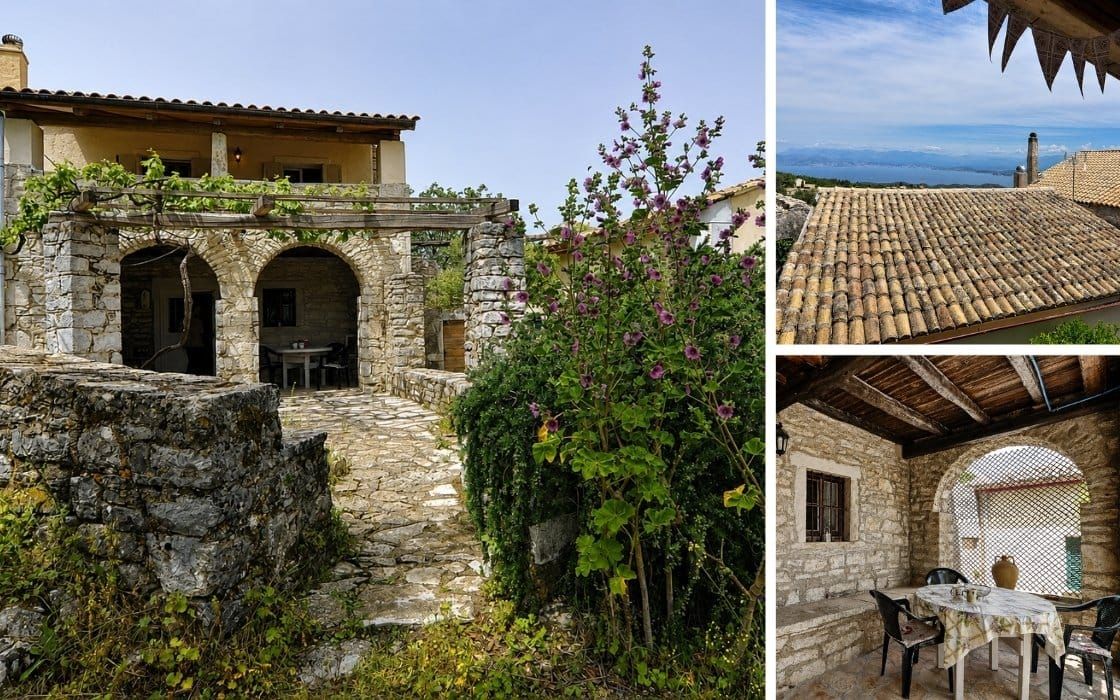 Steinhaus mit Meerblick auf Korfu für 180.000€