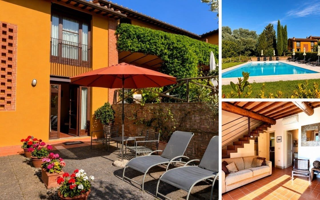 Toskanisches Reihenhaus mit Pool und zwei Gärten bei Pisa für 225.000€