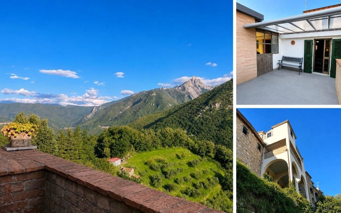 Dorfhaus mit zwei Panoramaterrassen in der Toskana für 55.000€