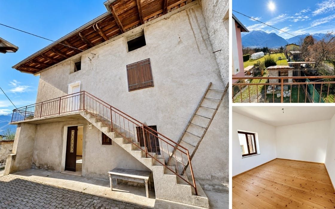 Dorfhaus mit Scheune und Garten in den Karnischen Alpen für 18.000€