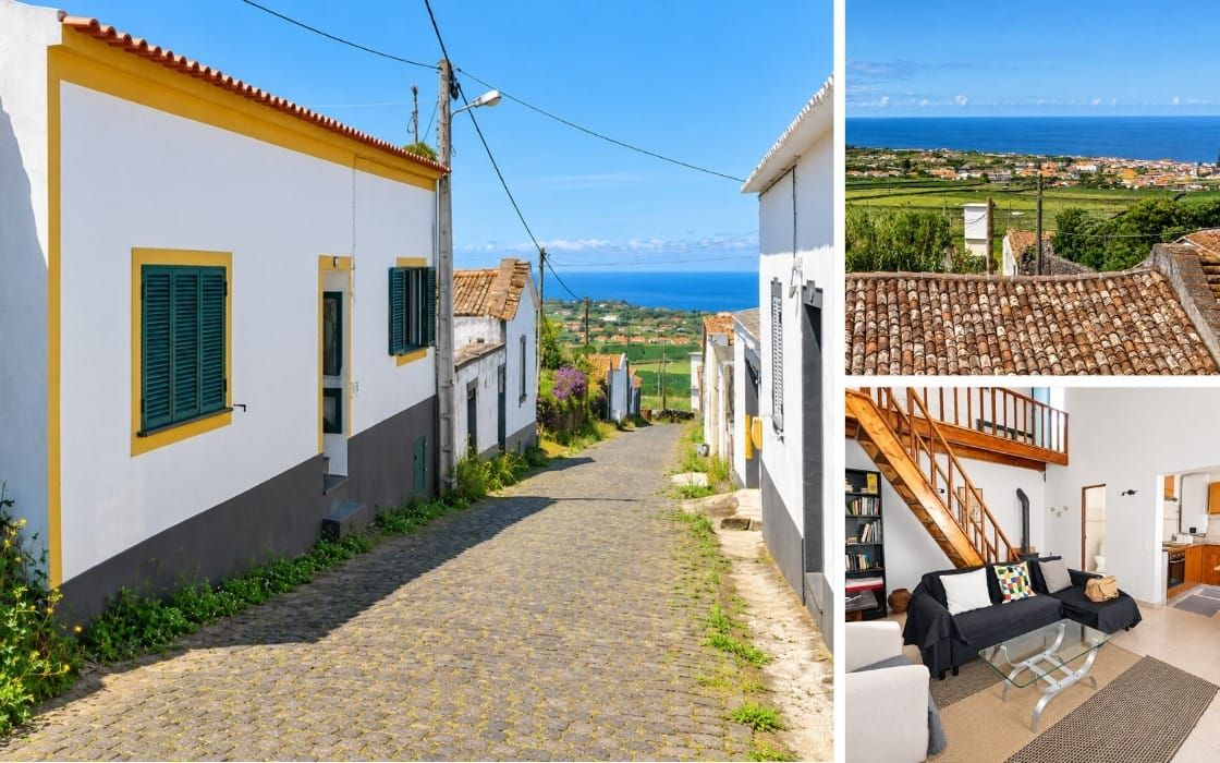 Ferienhaus mit Meerblick-Terrasse auf den Azoren für 129.000€
