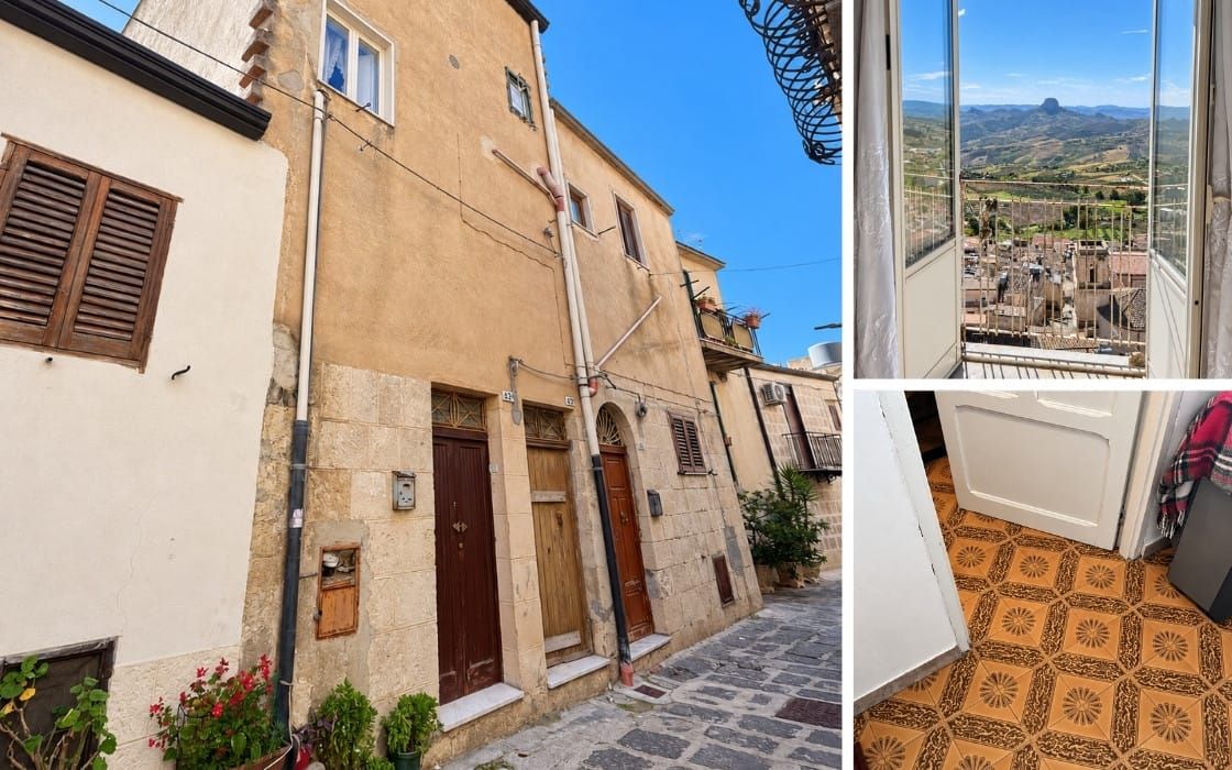 Stadthaus mit Bergpanorama auf Sizilien für 15.000€