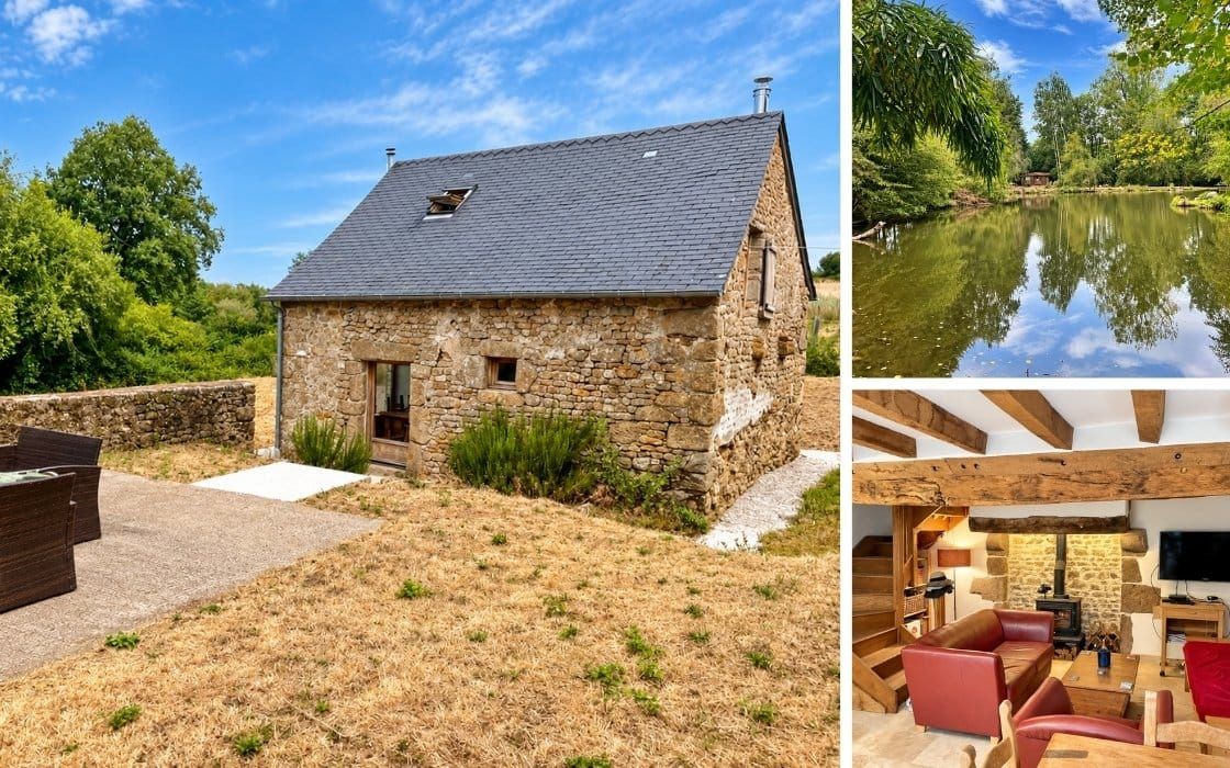 Steinhaus mit Privatsee in Westfrankreich für 147.150€
