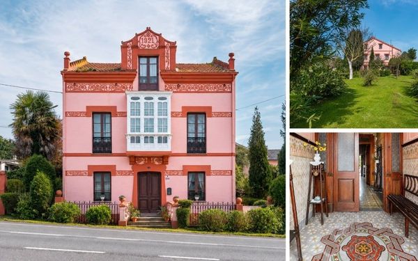 Historische Villa mit originalen Gaudí-Böden 1 km vom Meer in Asturien für 299.000€