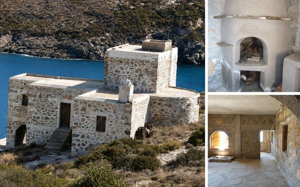 Bruchsteinhaus mit unverbaubarem Meerblick auf den Kykladen für 150.000€