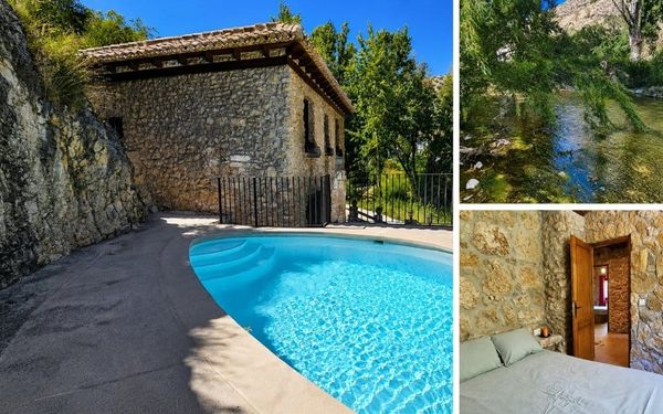 Natursteinhaus mit privatem Pool am Fluss in Andalusien für 260.000€