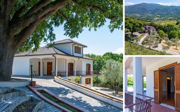 Villa mit eigenem Olivenhain und Panoramablick in der Sabina für 165.000€