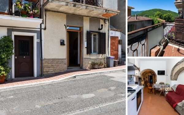 Dorfhaus mit Panoramabalkon im Latium für 19.000€
