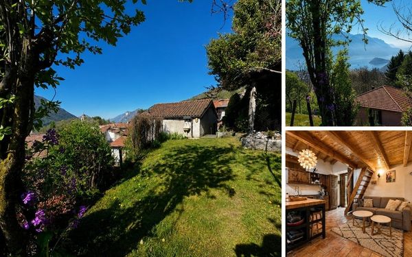 Dorfhaus mit kleinem Garten und Seeblick am Comer See für 195.000€