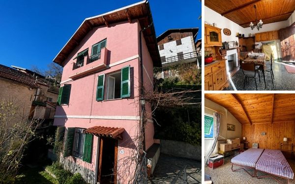 Dorfhaus mit vier Schlafzimmern und Talblick in Ligurien für 19.000€