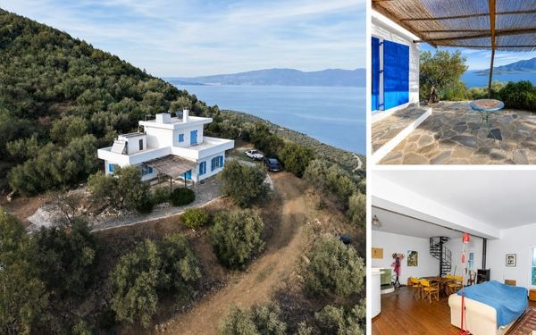 Ferienhaus mit Meerblick und Olivenhain in Thessalien für 230.000€