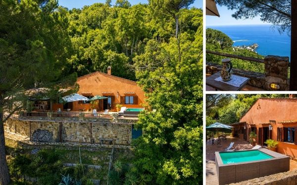 Hangvilla mit Poolterrasse und Meerpanorama auf Sizilien für 370.000€