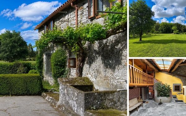 Landhaus mit Innenhof und großem Garten in Galicien für 149.000€