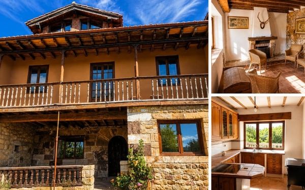 Landhaus mit Natursteinfassade & Scheunen-Ausbau in Kantabrien für 139.000€