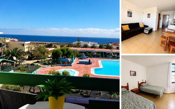 Möblierte Ferienwohnung mit Meerblick und Gemeinschaftspool auf Fuerteventura für 120.000€
