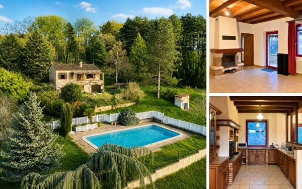 Steinhaus mit Pool und Panoramablick in der Dordogne für 199.000€