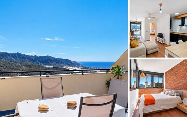 Ferienwohnung mit Panoramaterrasse & Gemeinschaftspool in Andalusien für 149.000€
