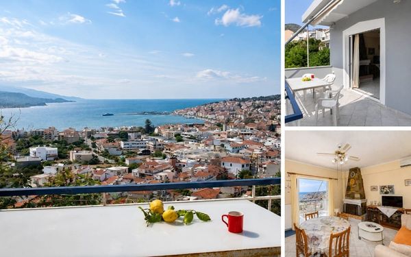 Ferienhaus mit Panoramablick über die Bucht auf Samos für 120.000€