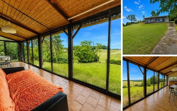Ferienhaus mit verglaster Panorama-Veranda in der Charente für 66.600€