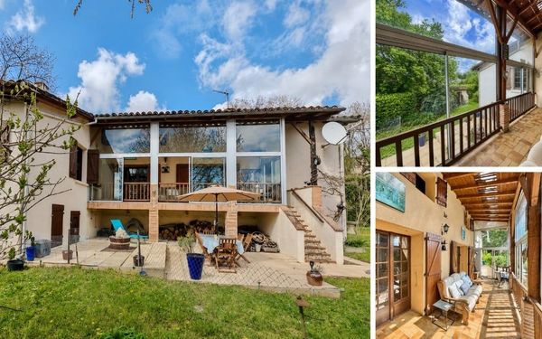 Möbliertes Ferienhaus mit großer Glasveranda & Garten in Okzitanien für 129.950€